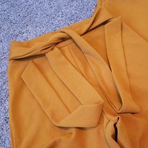 Akira wide leg mustard yellow wide leg pants